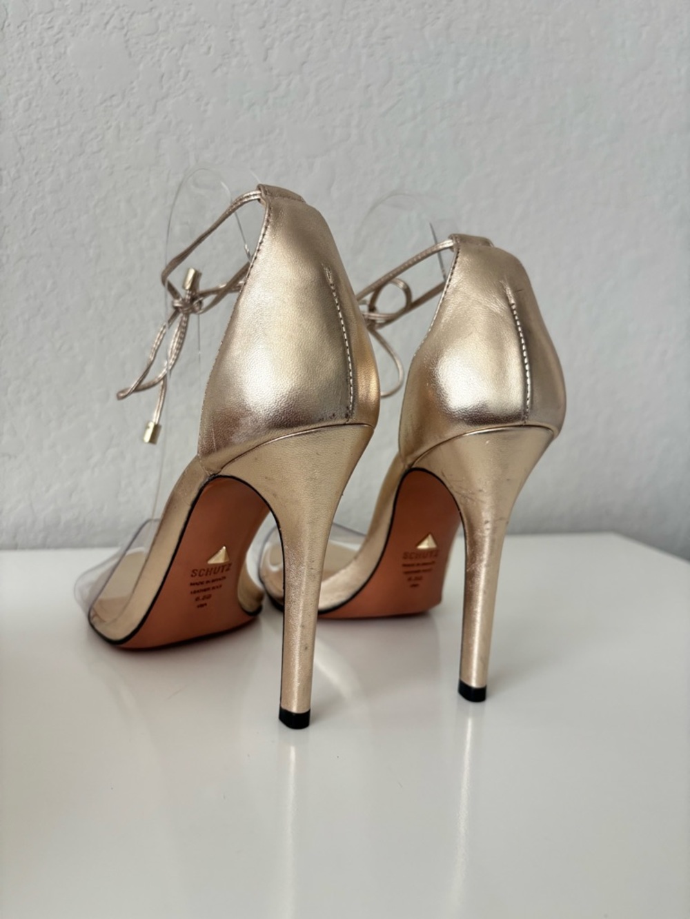 SCHUTZ
Women's Josseana Open Toe Nubuck High-Heel Sandals Size 8.5 - Picture 7 of 11